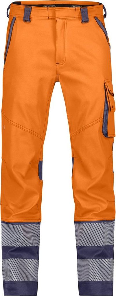Dassy Warnschutz Bundhose Minnesota PESCOSPA76 Gr. 64-STANDARD neonorange/dunkelblau