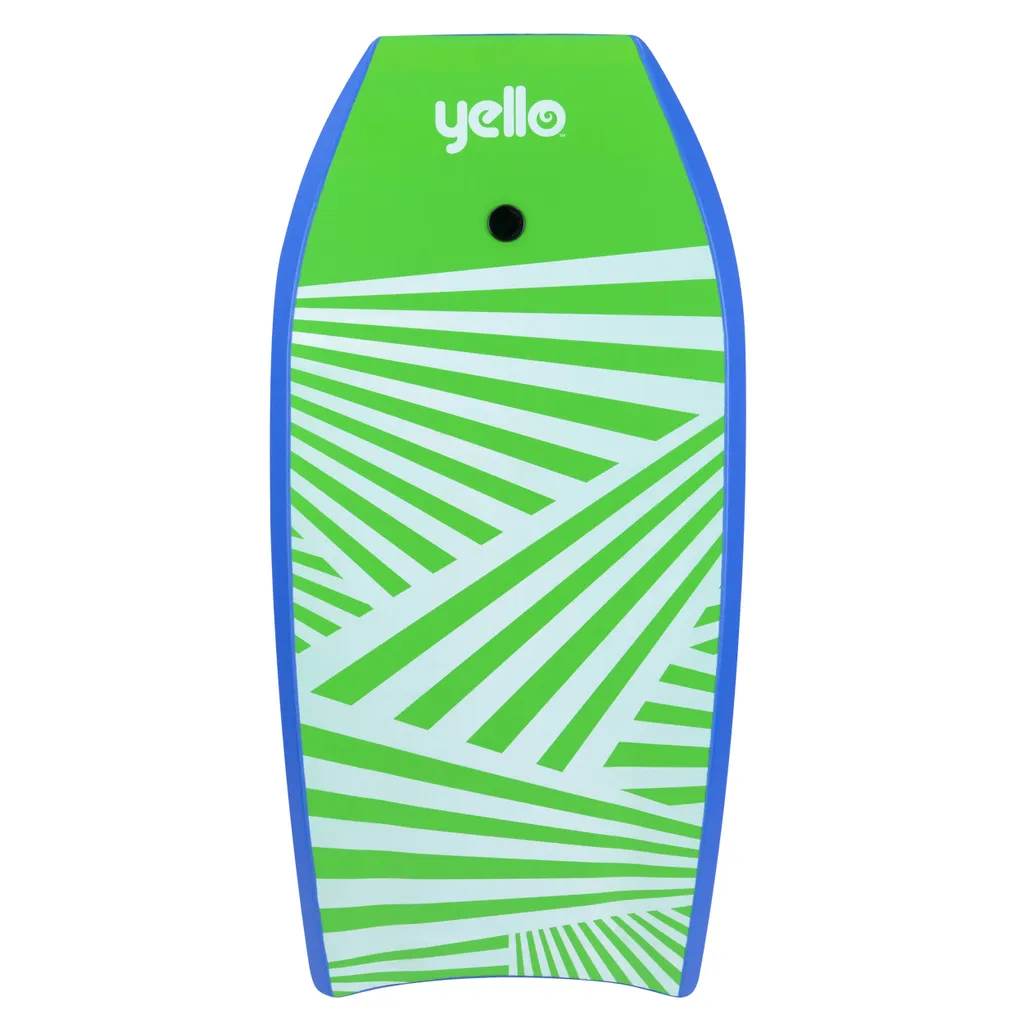 Bodyboard 41'' ZigZag Haute Performance - Slick Bottom Bleu et Vert