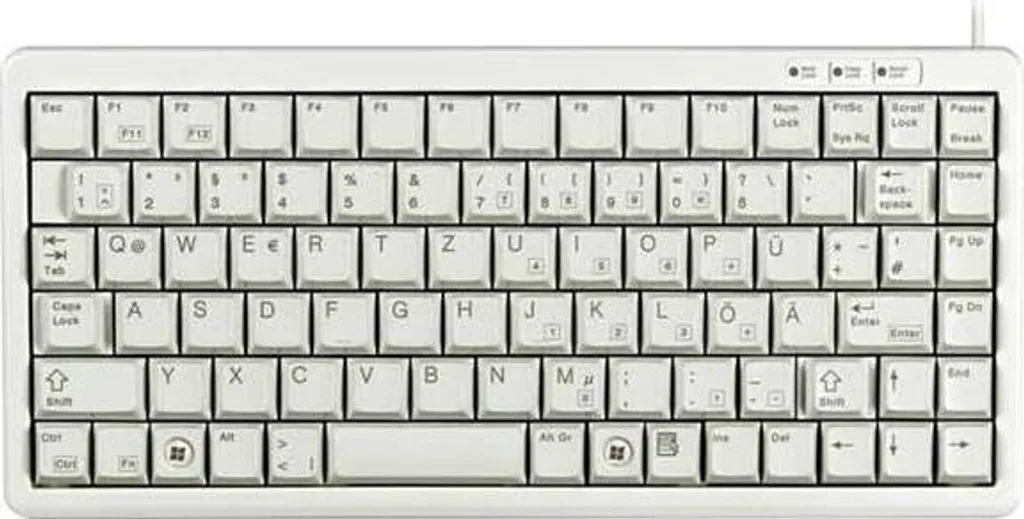 Cherry Slim Line G84-4100 Clavier Compact Gris 83 Touches AZERTY