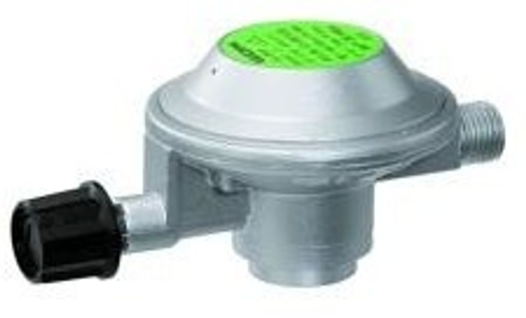 GOK Niederdruckregler Gas-Kart. x G 1/4 LH-KN 50mBar 1kg/h Kartuschen-Regler