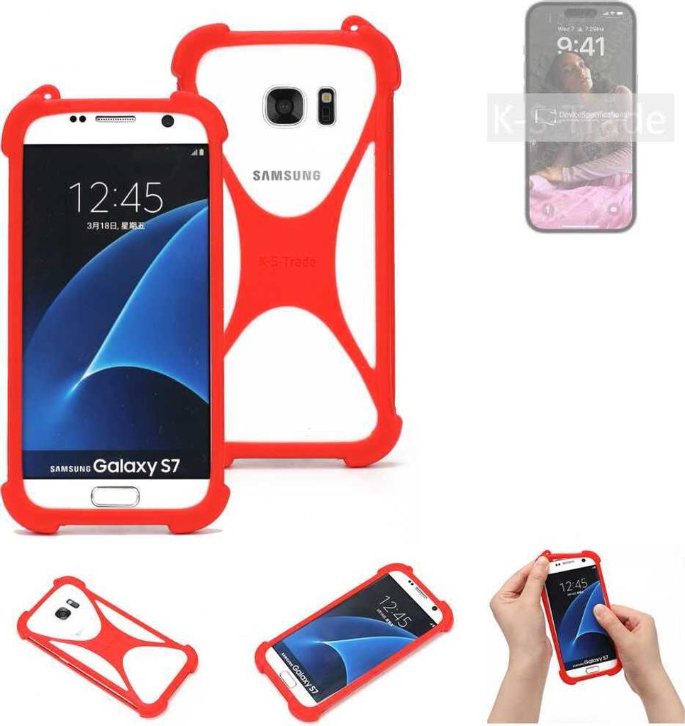 K-S-Trade Handy-Hülle kompatibel mit Apple iPhone 14 Pro Schutz-Hülle Bumper Silikon Schutz Hülle Cover Case Silikoncase Silikonbumper TPU Softcase