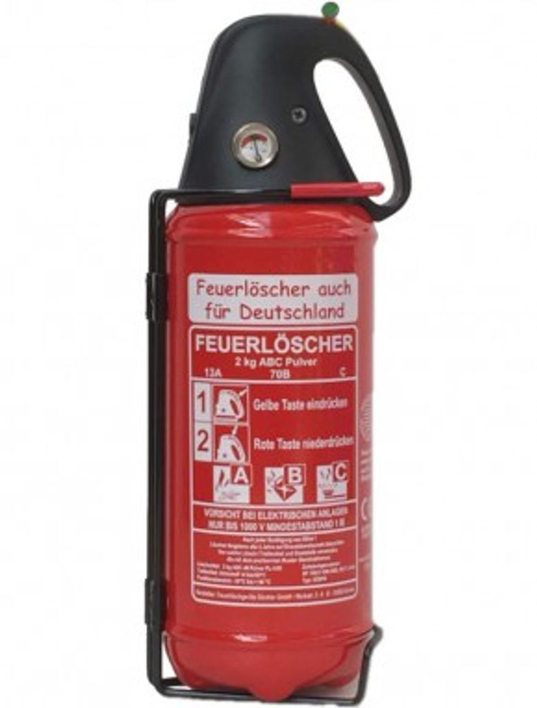 Neu2 kg ABC KFZ Feuerlöscher mit Manometer