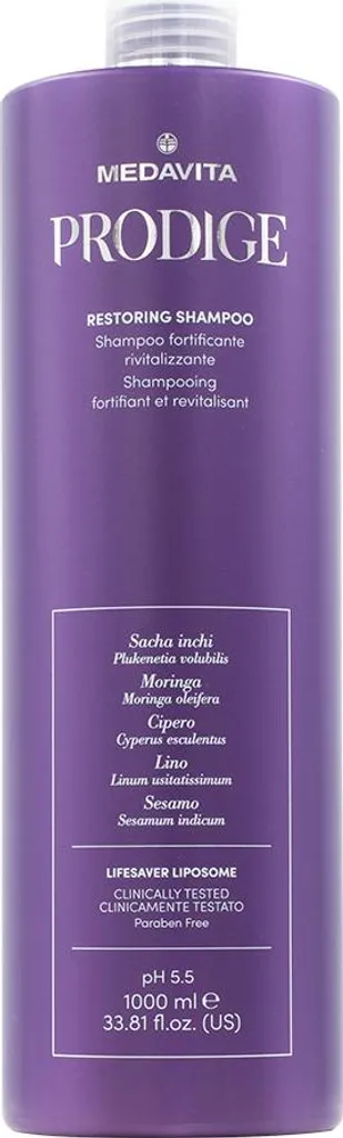 Medavita Prodige Shampooing Fortifiant 1000ml - Restauration de la Fibre