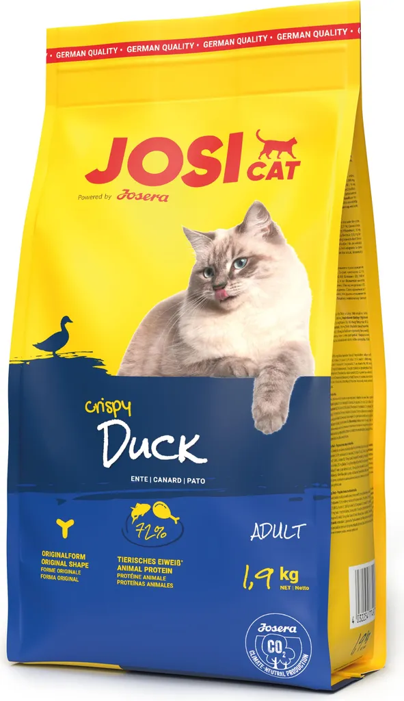 Josera JosiCat Crispy Duck 1,9kg x3: Il Tris Gusto Anatra per Mici