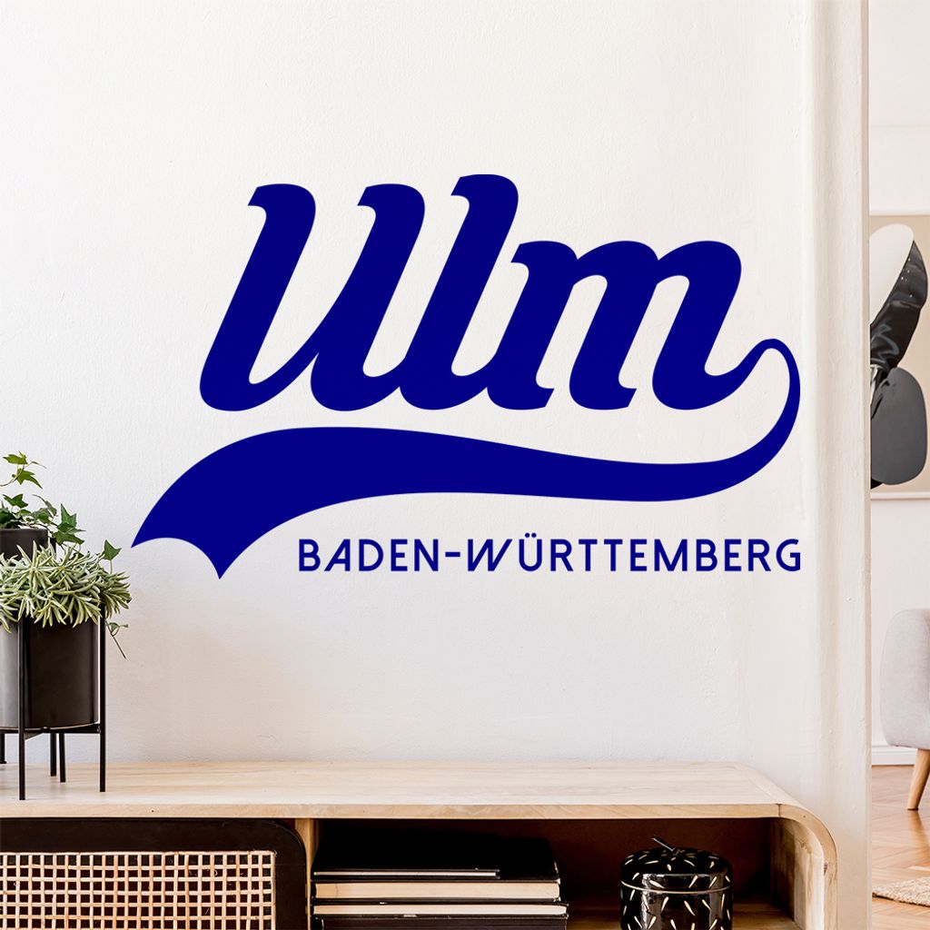 Ulm Baden-Württemberg Wandtattoo Wandaufkleber Wall Sticker - Dekoration, Küche, Wohnzimmer, Schlafzimmer, Badezimmer