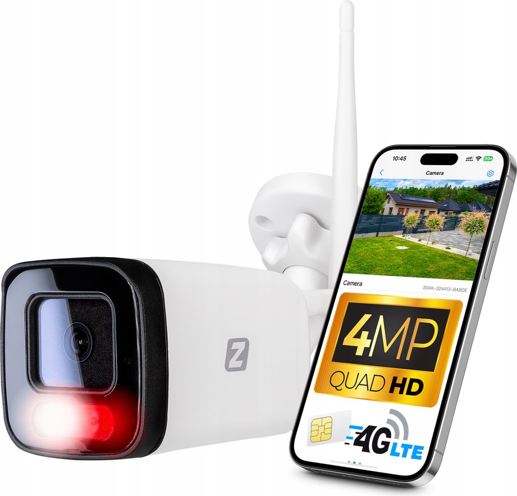 Aussen Kamera Ip Gsm 4Mp 4Xzoom Led Audio Ip66 Für Sd Sim 3G/4G Lte