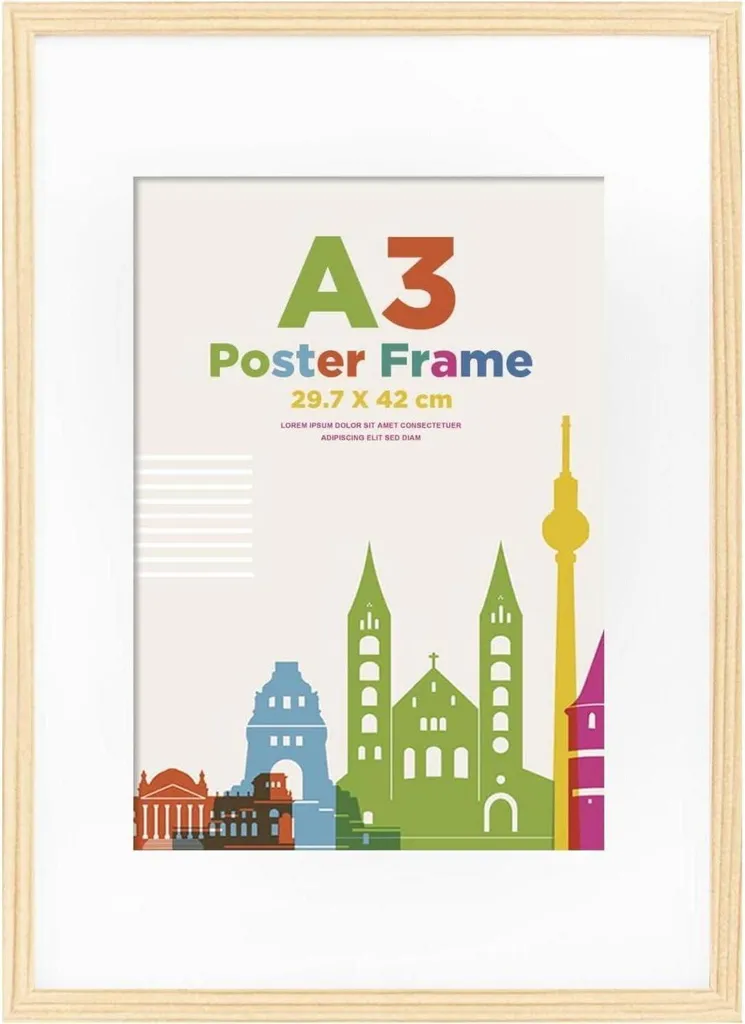 Set 4 Cornici Foto 20x25 Bianco in Legno Composito con Vetro Vero Egofine