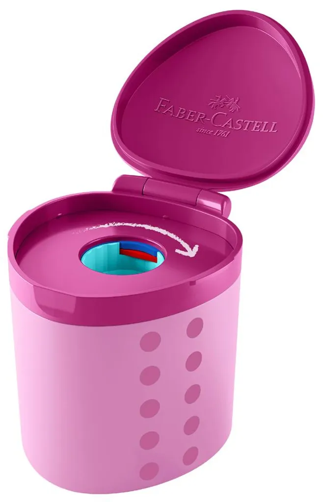 Taille-crayon anti-casse Faber-Castell 181795 Grippy avec réservoir