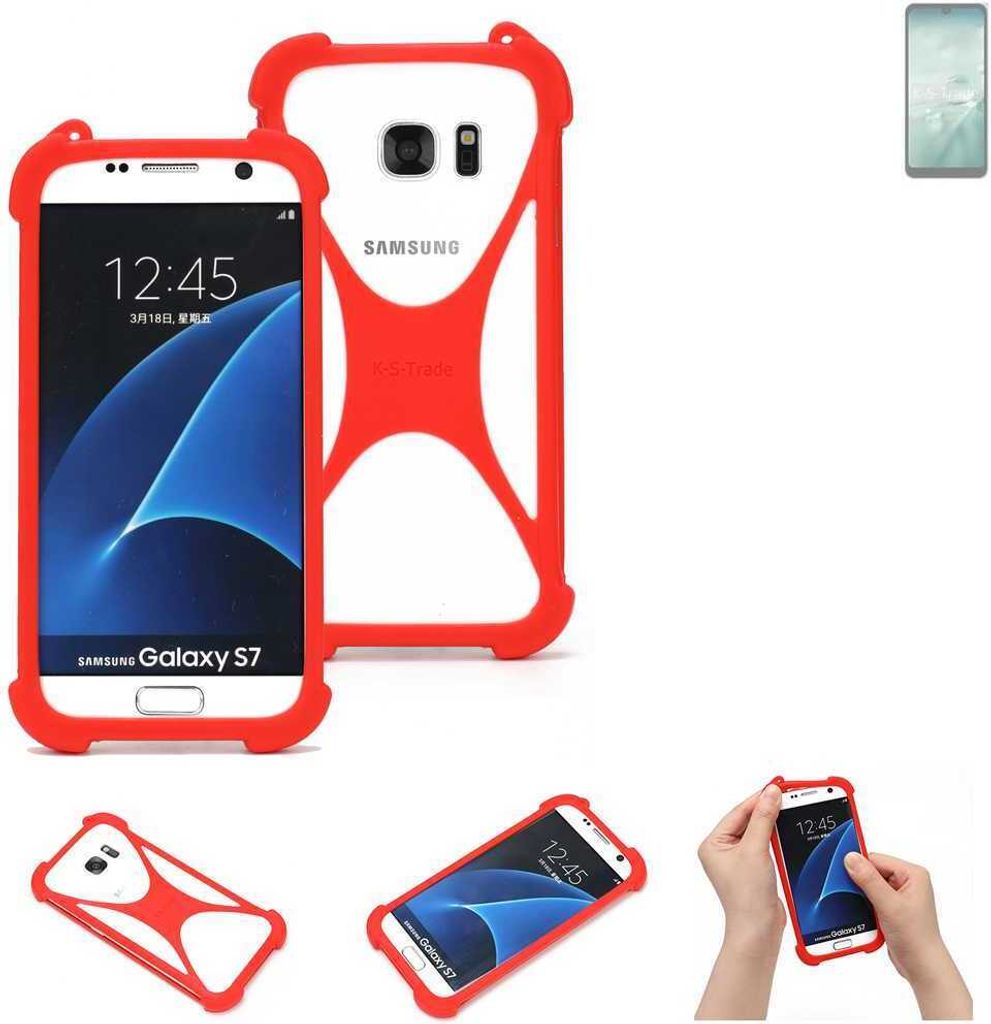 K-S-Trade Handy-Hülle kompatibel mit Sharp Aquos Wish4 Schutz-Hülle Bumper Silikon Schutz Hülle Cover Case Silikoncase Silikonbumper TPU Softcase