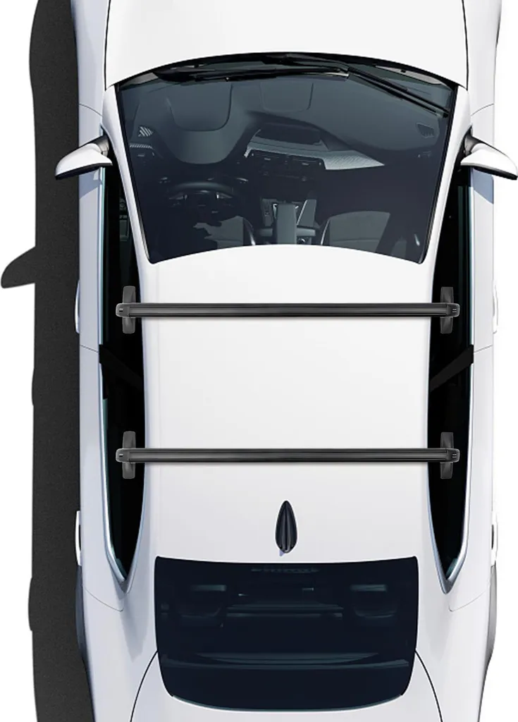 Barres de toit universelles noires : la solution pour auto 4/5 portes