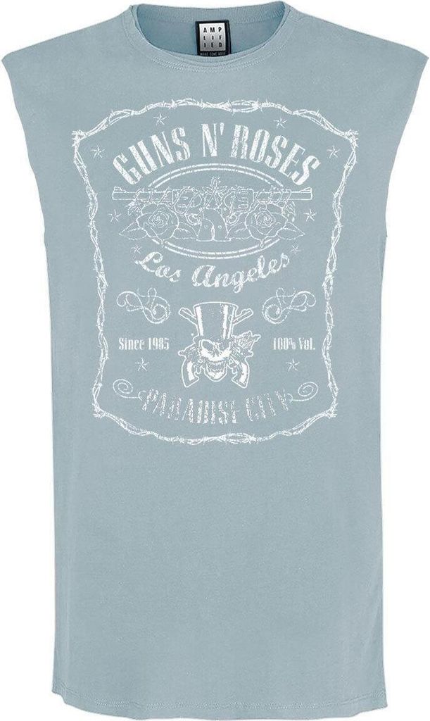 Amplified - "Paradise City" Ärmelloses Oberteil für Herren GD1801 (M) (seltsames Blau)