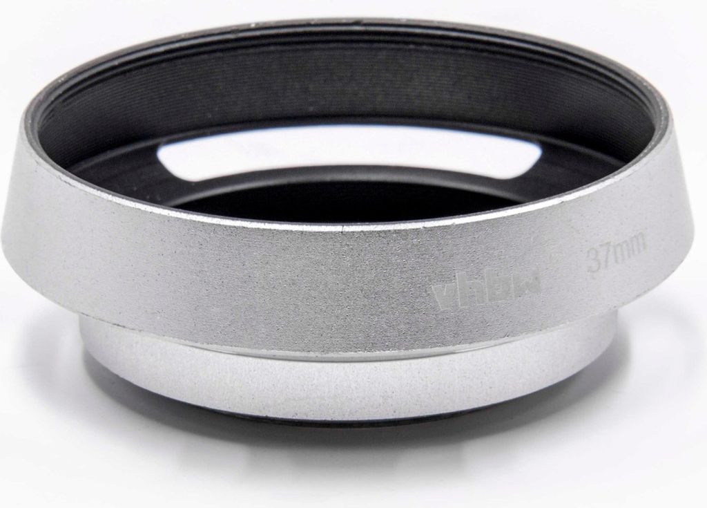 vhbw Gegenlichtblende Ersatz für LH-37EP für 37mm Objektive, Silber, Metall, Rund, 5,8 cm