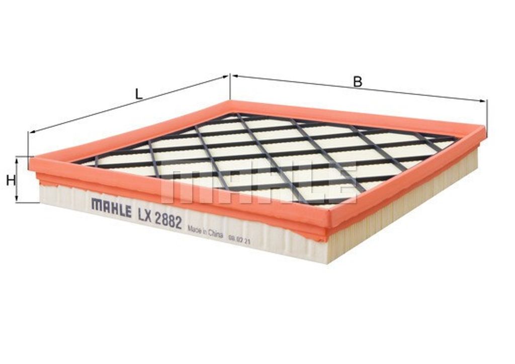 Luftfilter MAHLE LX 2882 für OPEL Astra J Sports Tourer (P10) Filtereinsatz