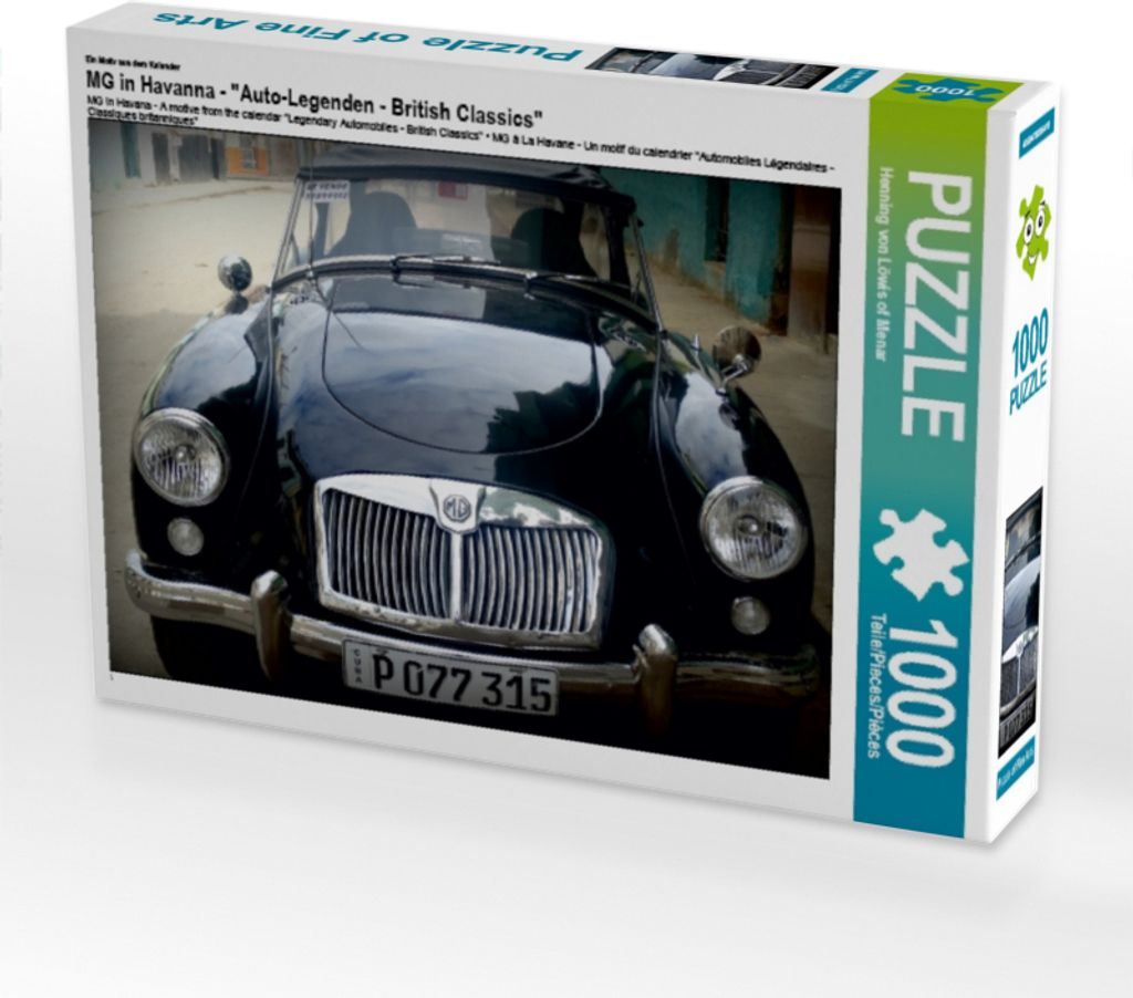 Calvendo MG in Havanna - Ein Motiv aus dem Kalender "Auto-Legenden - British Classics" 1000 Teile Puzzle quer 640x480mm, von Löwis of Menar Hennin...