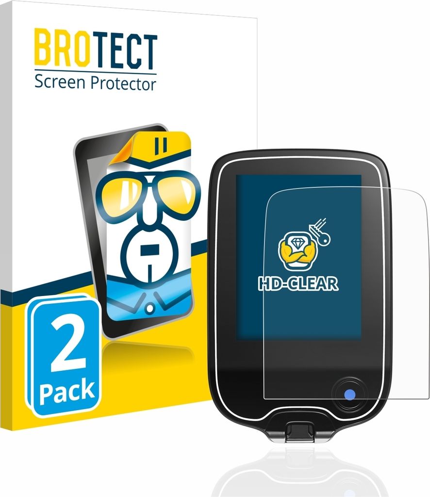A product shot of screen protectors with packaging.