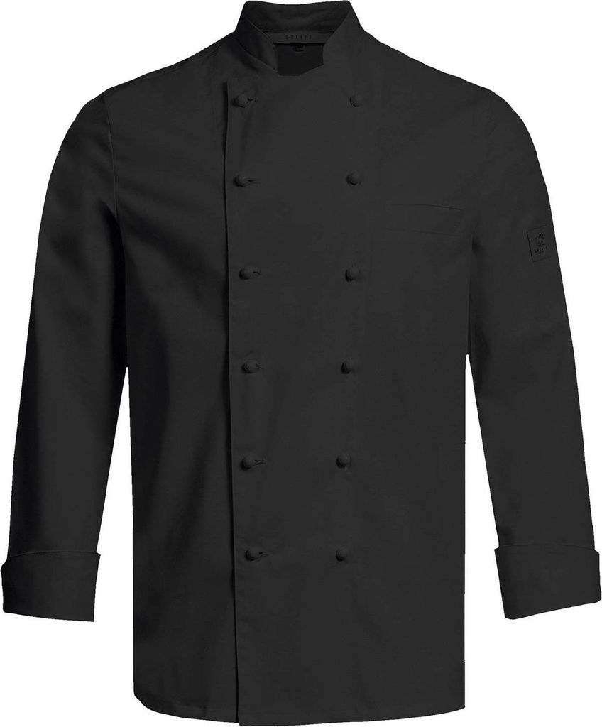 Greiff GASTRO MODA Cuisine Herren Premium-Kochjacke Schwarz S