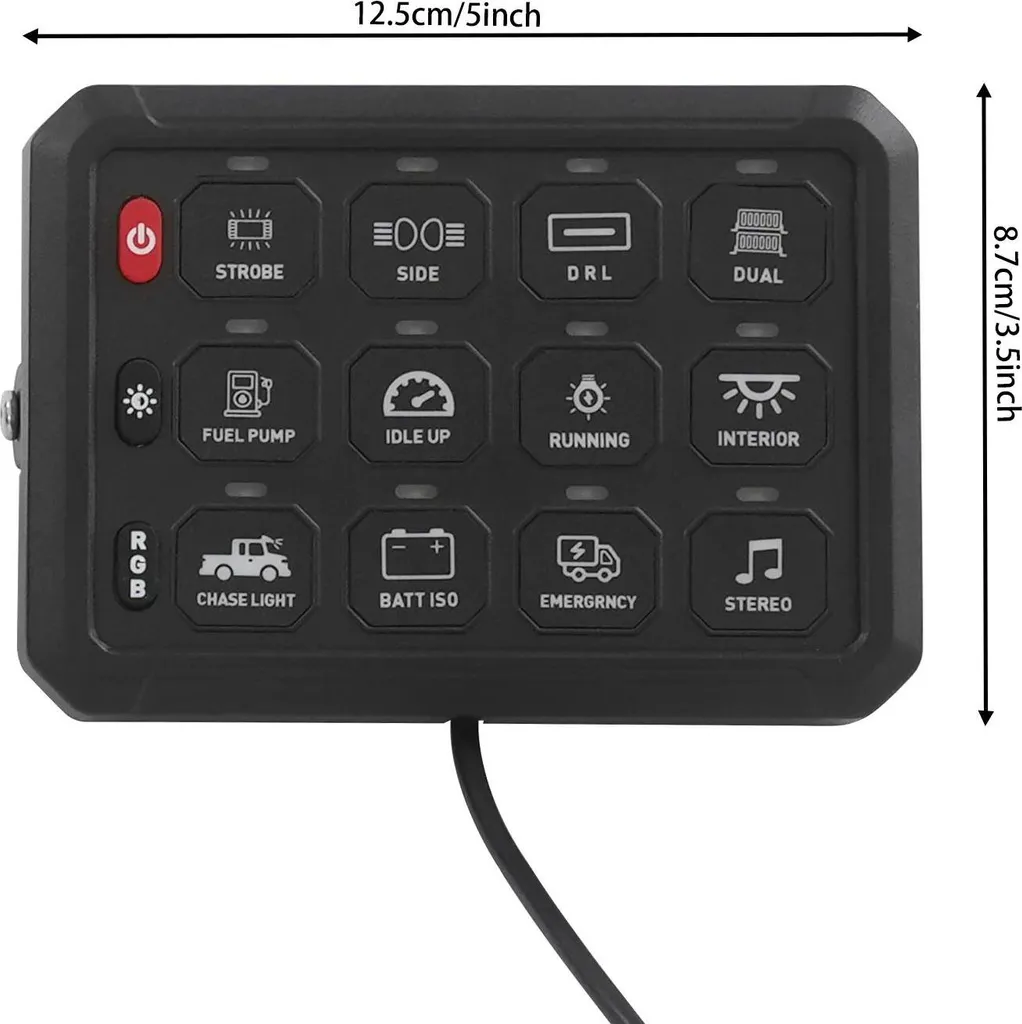 Boîtier de commande tactile 12 positions RVB Bluetooth 12V / 24V - 10