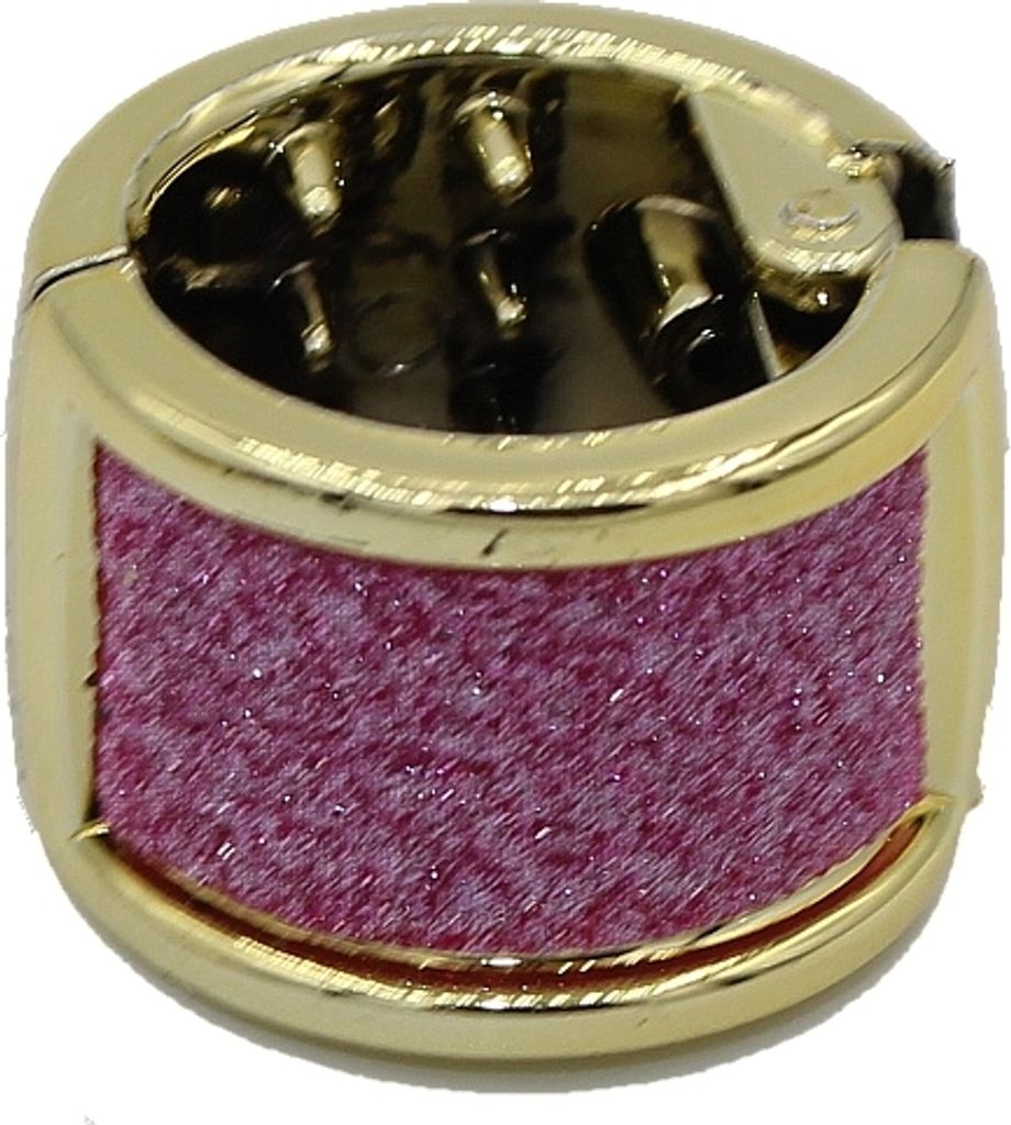 Mini Haarklammer Glitzer Pink