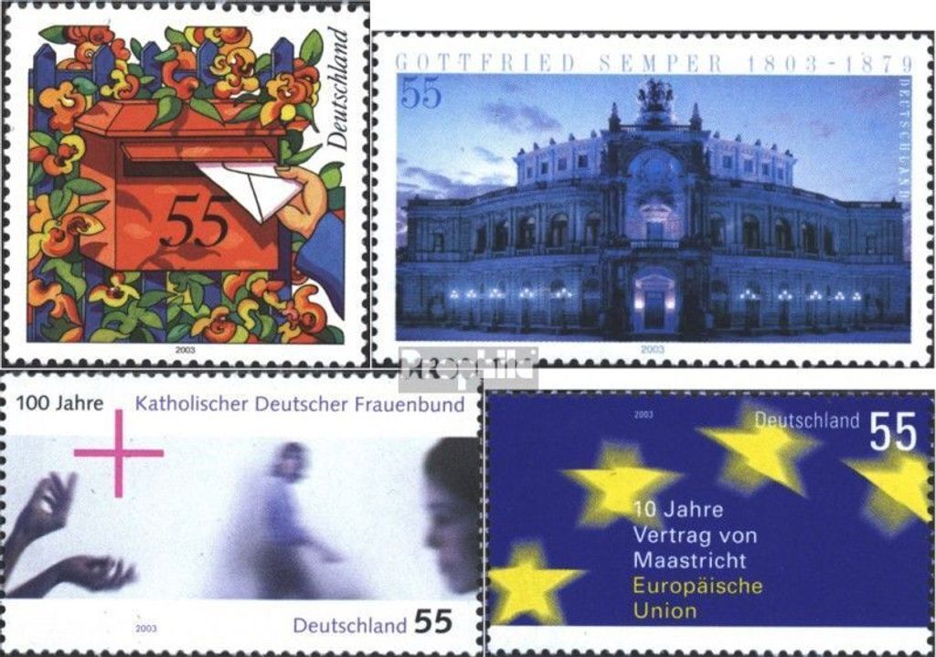 Briefmarken BRD (BR.Deutschland) 2003 Mi 2368,2371,2372,2373 (kompl.Ausg.) gestempelt Post
