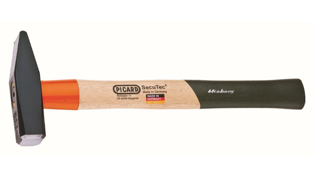 Schlosserhammer SecuTec Nr.12 1500g Stiel-L.380mm Hickory PICARD