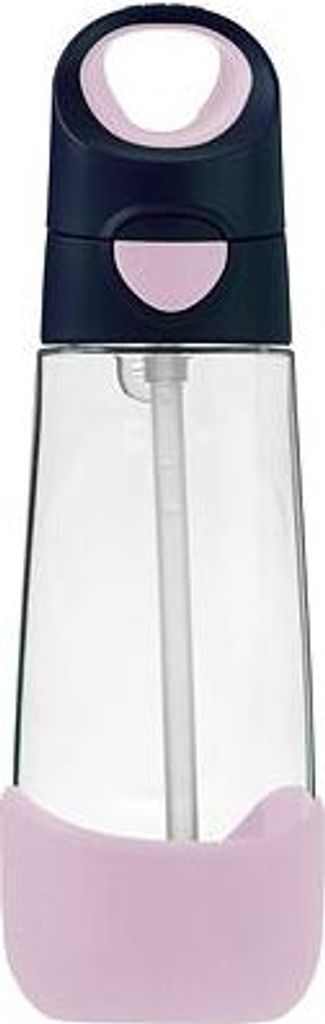B.box láhev na pití s brčkem 600 ml - indigová/růžová Obrázek produktu 