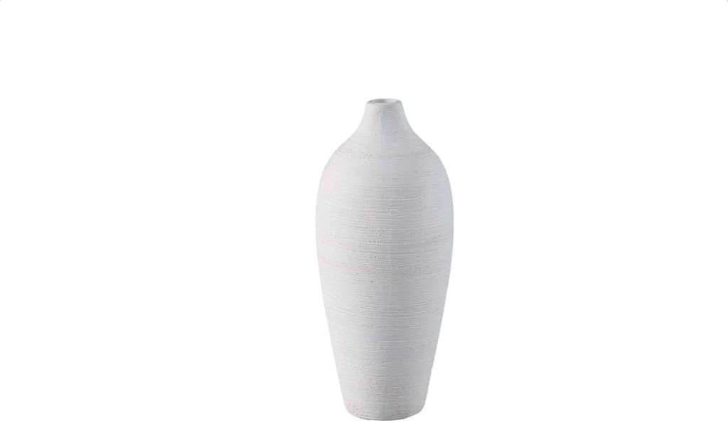PTMD - Cavinn Vase - Weiß - 13x13x28cm