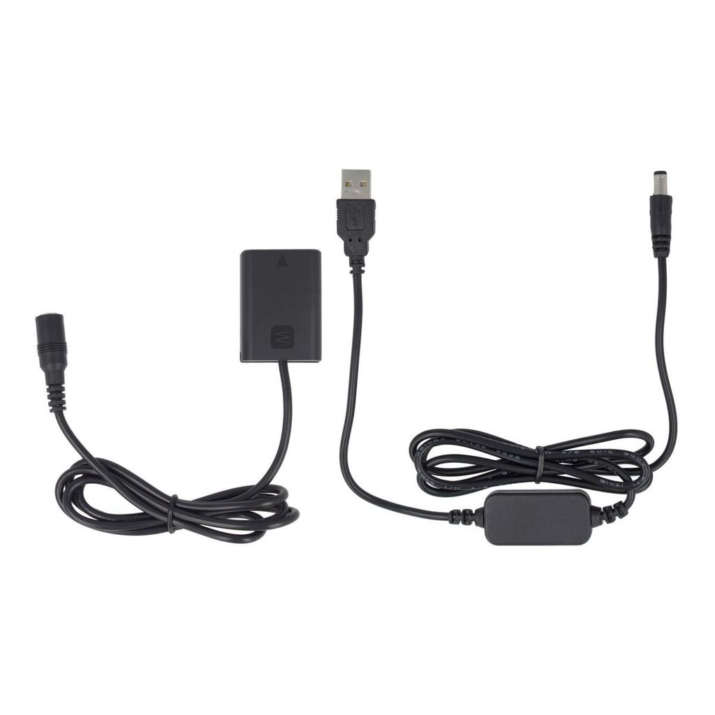 DC-Kuppler + USB Adapter Kabel - Sony AC-PW20