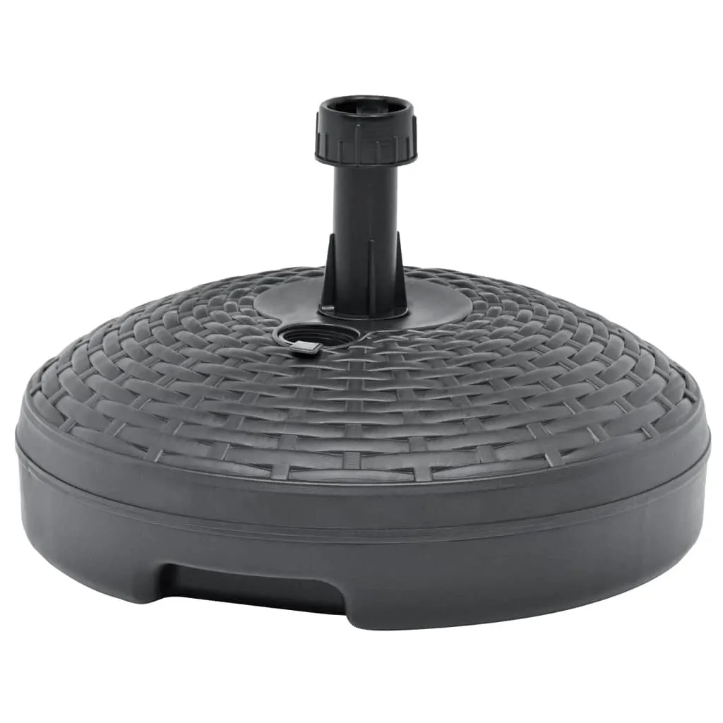 Pied de parasol vidaXL 20L stable en plastique anthracite anti-vent