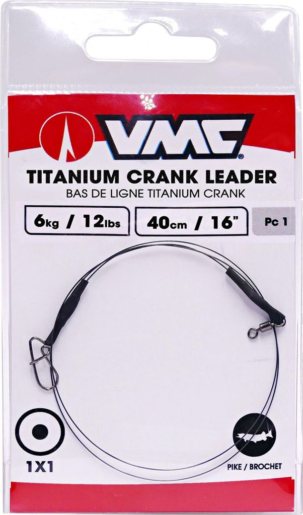VMC Titanium Crank Leader 1x1 40 cm 8 kg