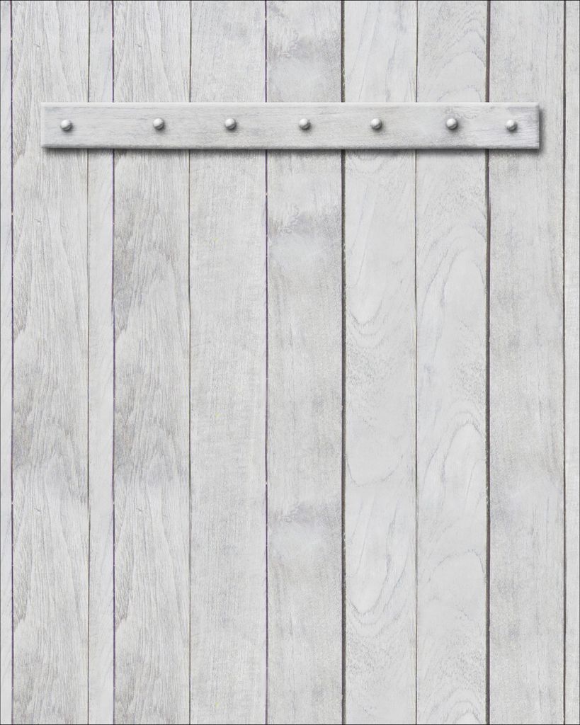 Wallario Poster - Graue Holztür, Kunstdruck Größe: 40 x 50 cm