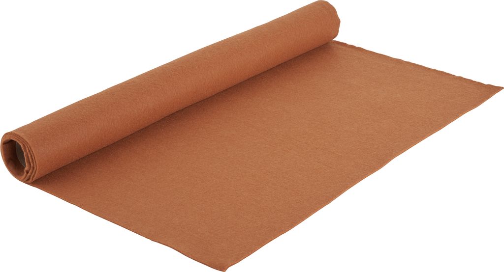 VBS Bastelfilz 45 x 100 cm Filzstoff für kreative Projekte und Handarbeiten Hellbraun