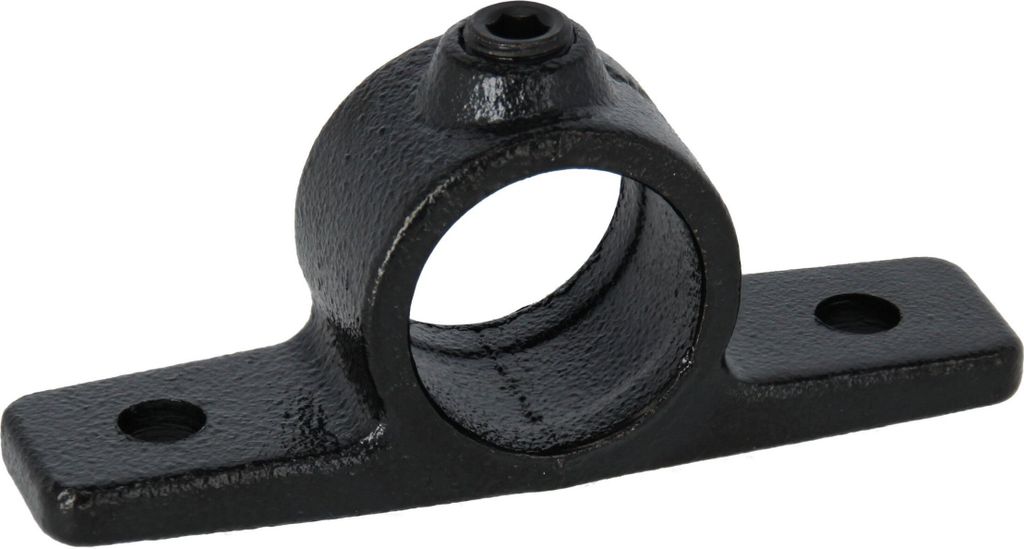 Rohrverbinder mit Flansch für Plattenmontage schwarz 3/4" (Ø 26,9 mm) AVERDE