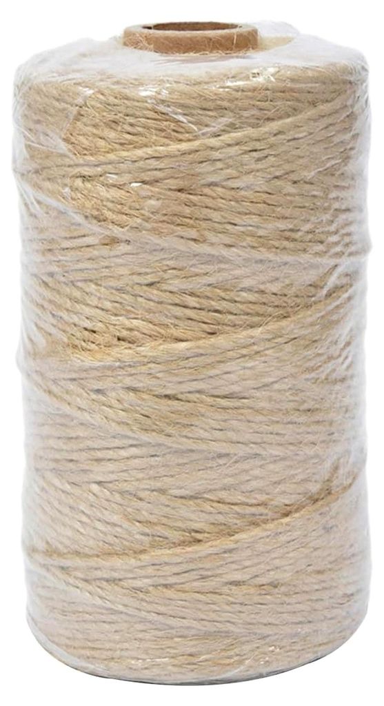 3 Rollen Juteschnur 2mm Naturjuteseil 130m pro Rolle Bastelseil für Garten und Kunsthandwerk
