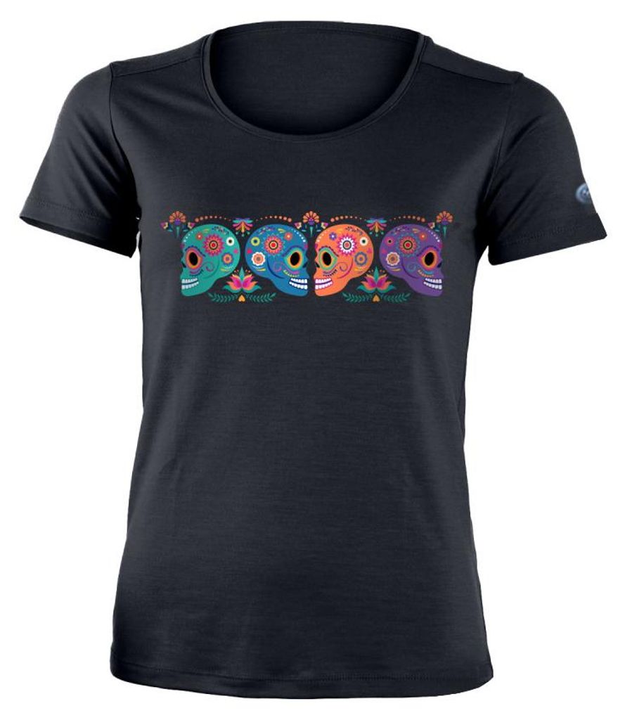 Lasting Damen-Merino-Shirt mit Aufdruck LINSY rosa