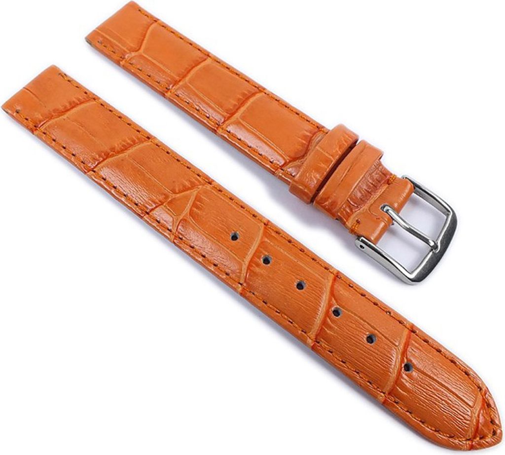 Louisiana Print XL Ersatzband Uhrenarmband Leder Aprikose 21910S-XL, Anstoß:20 mm