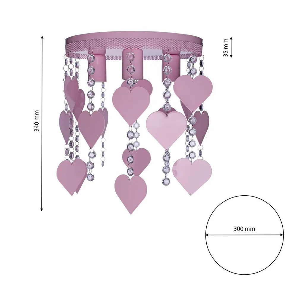 Plafonnier Triple E27 CORAZON en Métal Noir 3x60W Design Moderne - 12