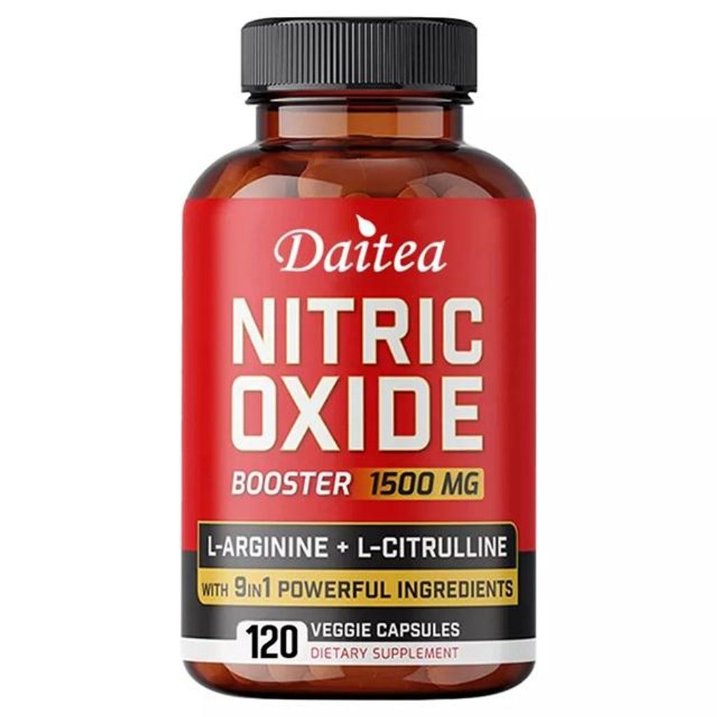Nitric Oxide 1500mg (120 Kapseln) Nahrungsergänzungsmittel, Energie, Muskeln, Libido, Kreislauf, Herz, Vitalität, Männergesundheit