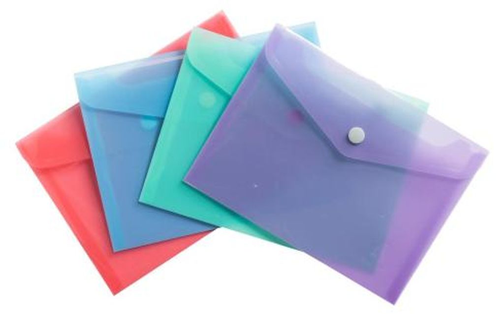 Exacompta 28x Pochette pression Pastel en PP B7 Couleurs Image du produit 