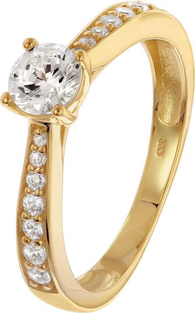 GLIZZ GL8760 Damenring Gold 333/8K Zirkonia, 50/15,9