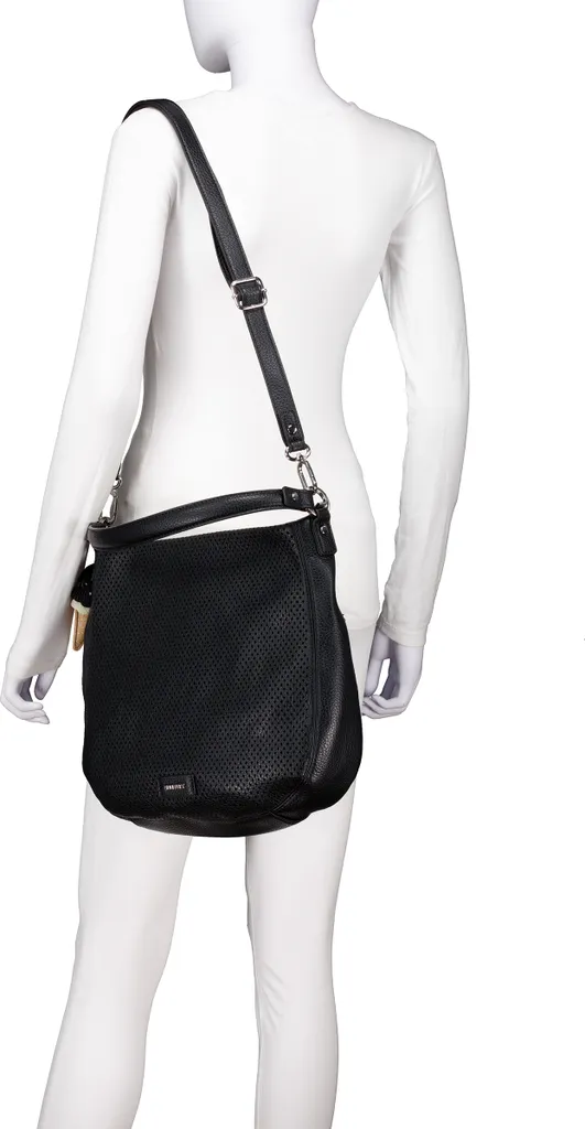 SURI FREY sac à épaule Cilly Bucket Bag Black noir en cuir synthétique