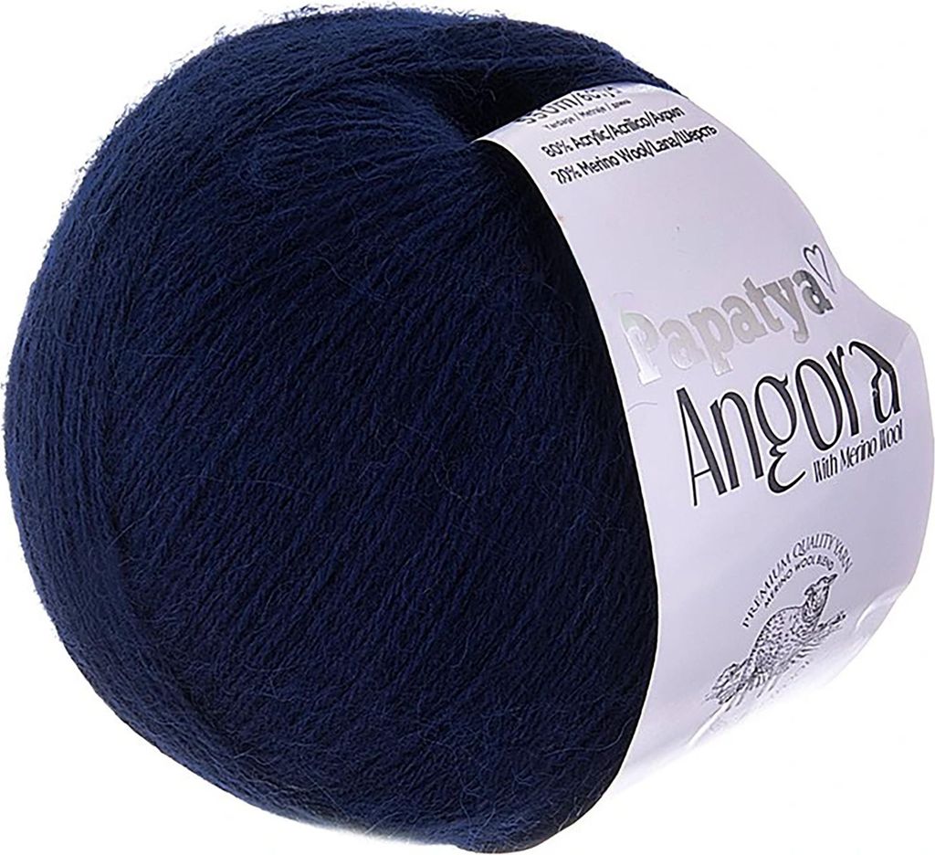 Papatya Angora Style Wolle 550m/100g Strickgarn mit 20% Wolle Häkelgarn