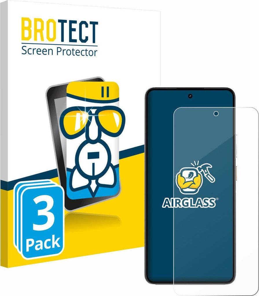 3x BROTECT Schutzglas für realme P3 5G Schutzfolie Panzer Folie Glas Display Schutz klar