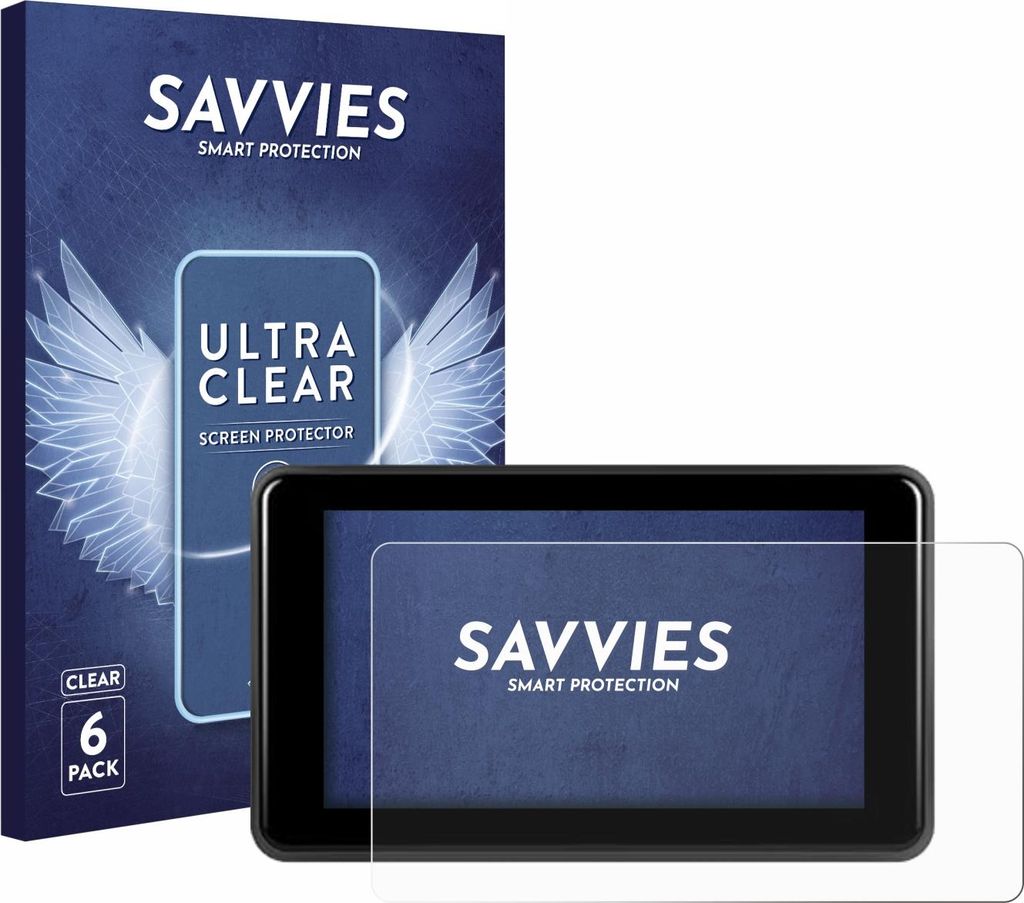6x Für Vechtel Motorrad Carplay 5" Schutzfolie Savvies Displayschutz Display Schutz Folie Klar Transparent