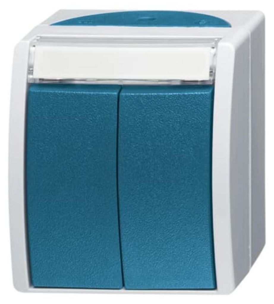 Busch-Jaeger 1484-0-0374, Tasten, Blau, Grau, IP44, CE, 74 Produktbild 