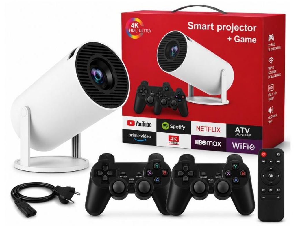 LED projektor 4K s Wi-Fi, Androidem a Bluetooth, pro domácí Obrázek produktu 