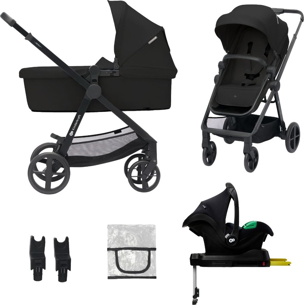 KINDERKRAFT 4in1 Nuovo Passeggino Classico Combinato Nero + Immagine del prodotto 