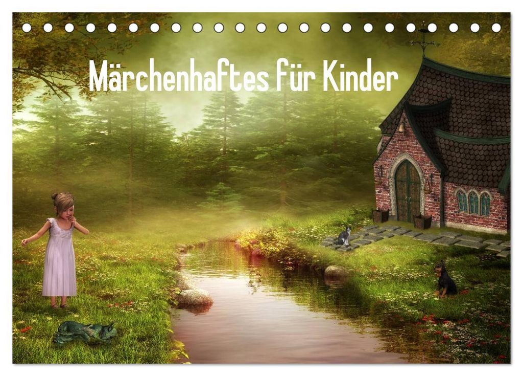 Märchenhaftes für Kinder (Tischkalender 2027 DIN A5 quer), CALVENDO Monatskalender