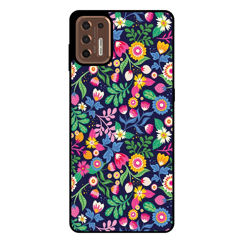 Custodia TPU Smartphonica Moto G9 Plus - Design Flower Anti-shock