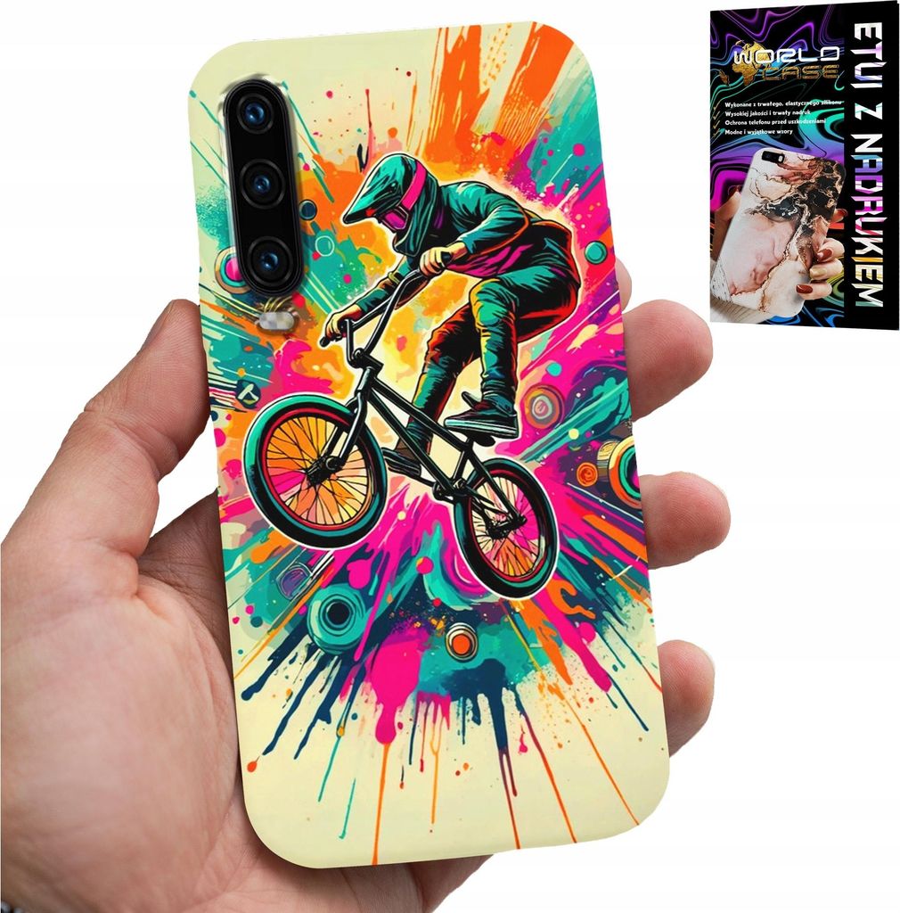 Fall Für Huawei P30 - Fahrräder Bmx Tricks Stunt Sport + Glas