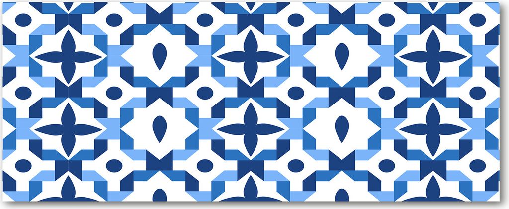 Tulup Küchenrückwand Spritzschutz aus Glas -125x50 -Spritzschutz auf gehärtetes Glas Deko Sonstige Geometrische Figuren
